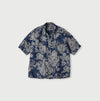 Indigo Linen Lotus Lei Lei Shirt Men (Size 3)
