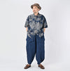 Indigo Linen Lotus Lei Lei Shirt Men (Size 3)