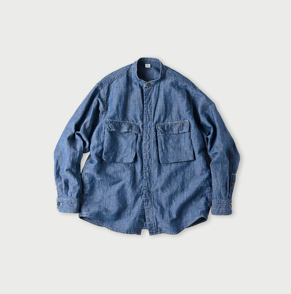 Cotton Linen Dungaree 908 Nîmes Shirt Zyu (Size 4)