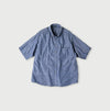 Ai Indigo Khadi Ox Ocean Short Sleeve Shirt